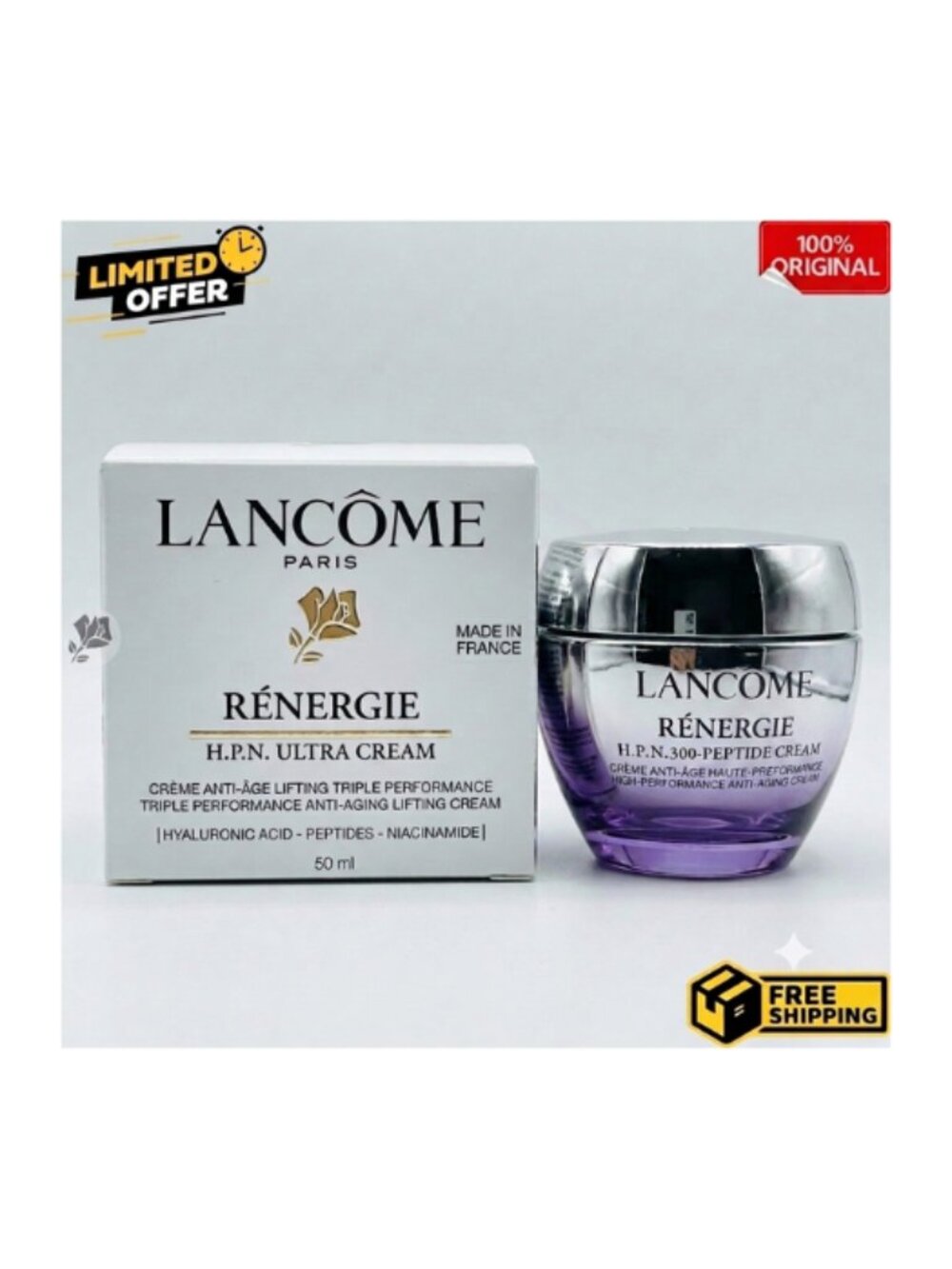 Lancome Renergie HPN ULTRA Cream 1.69 oz/50ml New With Bo